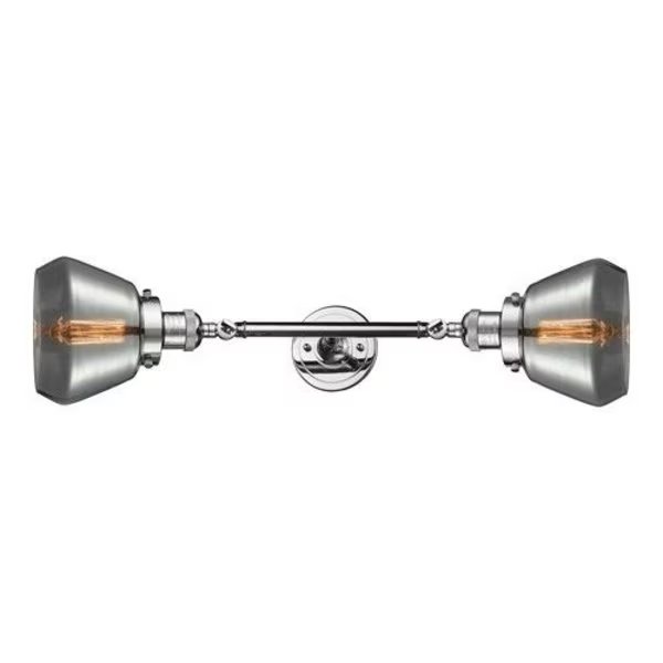 2 Light Vertical Bath Vanity Light, Innovations Lighting, Mfr#: 208L-PC-G173